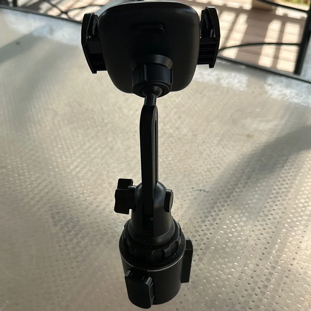 Black Smartphone Holster with Adjustable Grip and Clip